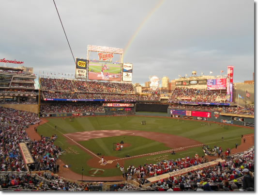 Rainbow over the Home Run Derby