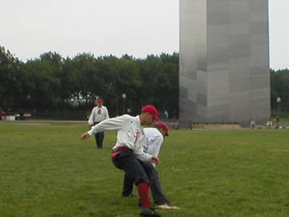 Vintage Game Under the St. Louis Arch